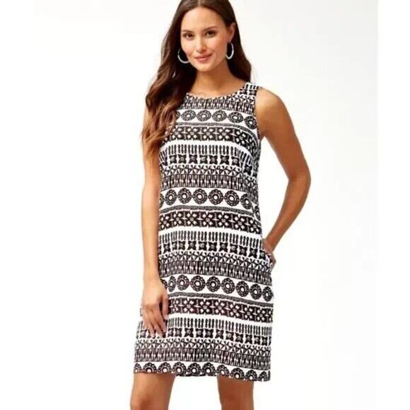 NWT Tommy Bahama Tahiti Tango 100% Linen Shift Dress Size XS - Picture 1 of 6